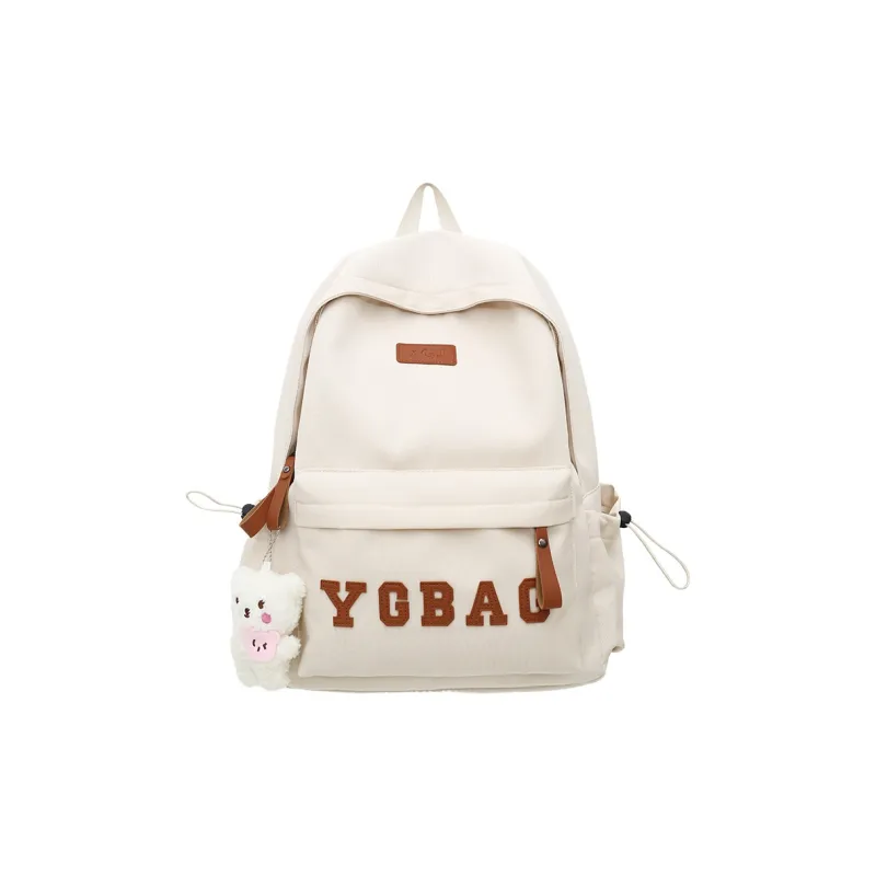 KAMLUI Nylon Backpack Regular Unisex White/Gray/Black/Burgundy/Khaki-0