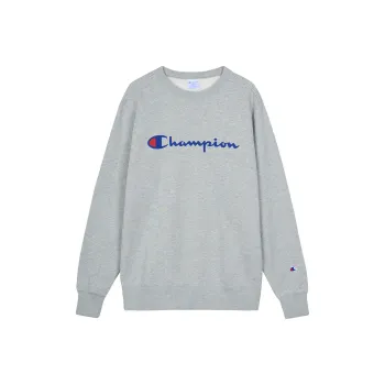 Champion Sweatshirt Japan Version Unisex Light Gray