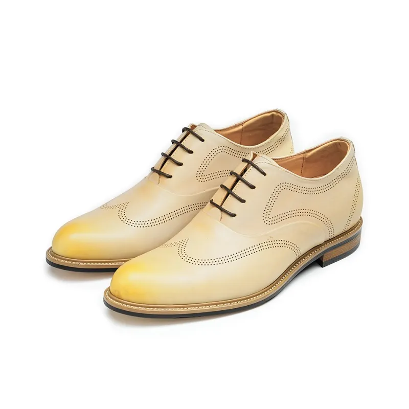 ASTON M.JAZZ Dress Shoes Men's Ecru-3