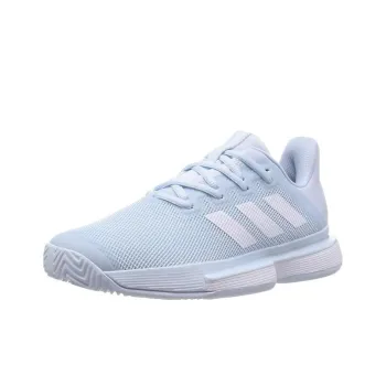 Adidas Solematch Bounce Anti Slip Wear Resistant Low Top Tennis Shoes Women's Blue