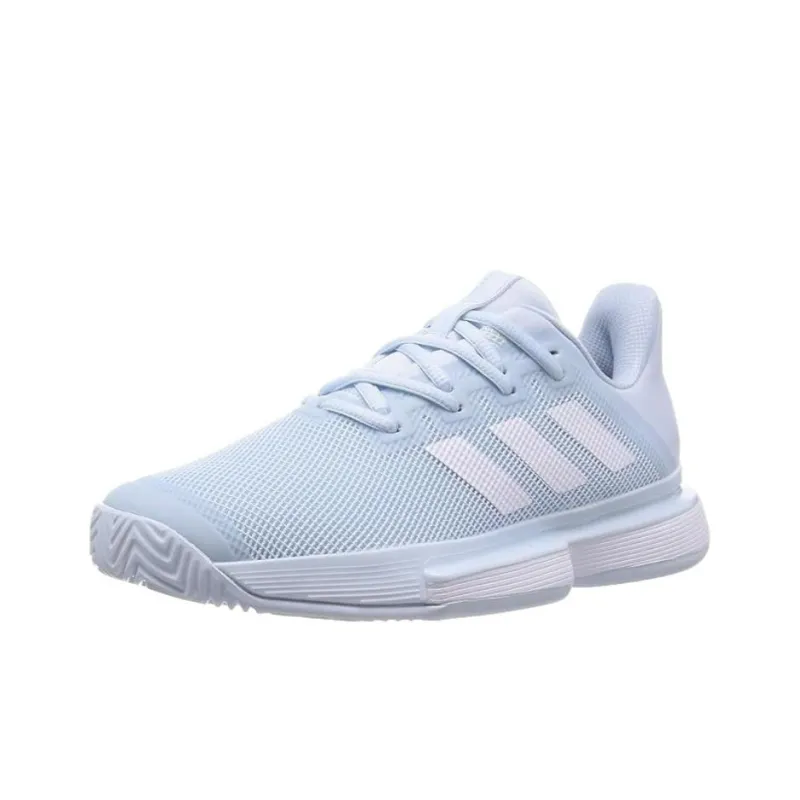 Adidas Solematch Bounce Anti Slip Wear Resistant Low Top Tennis Shoes Women's Blue-0