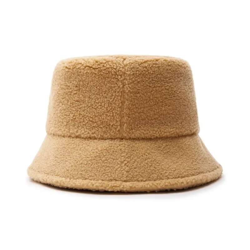 MLB Cotton Bucket Hats Unisex White/Camel-3