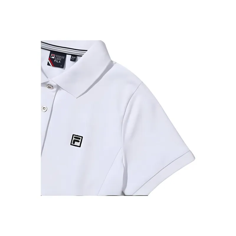 FILA Short Sleeved Dress Women's White-3