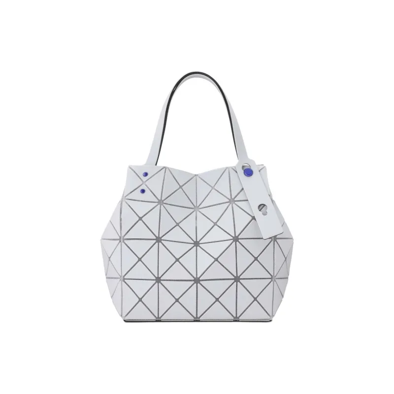 ISSEY MIYAKE CARAT PVC Polyvinyl Chloride Resin Diamond Bag, Tote Bag, Shopping Bag, Handbag Women's Light Gray-4