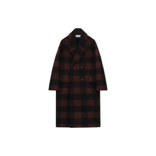 LOEWE FW23 Coats Men's Black Brown