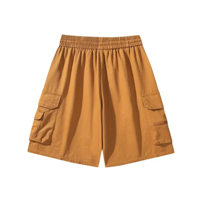 NOTFORMAD Cargo Shorts Unisex Orange-1