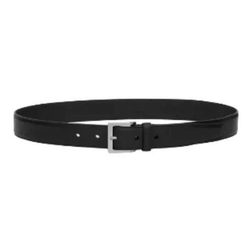 SAINT LAURENT Cow Leather Belts Women's Black 3CM