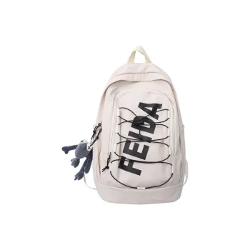 URBAN FOREST Nylon Backpack Unisex White/Black/Pink/Green/Blue