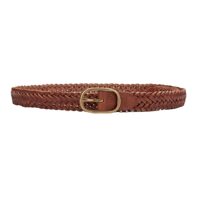 Levi's Top Grain Cow Leather Belts Women's Brown -0