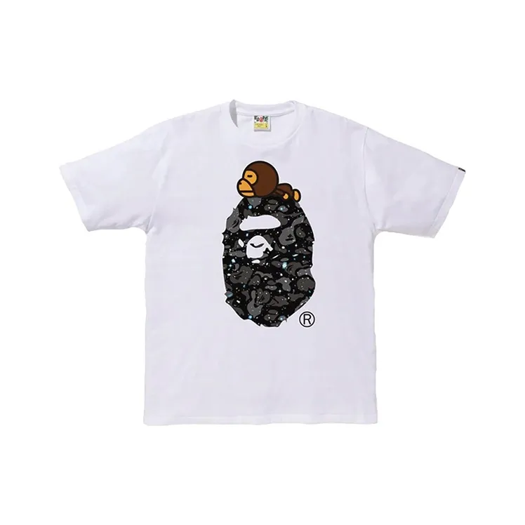 Bape Space Camo Milo On Big Ape Tee-2