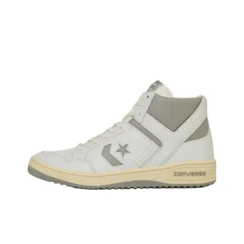 Converse WEAPON VTG Anti Slip Wear Resistant High Top Vintage Basketball Shoes Unisex White Gray