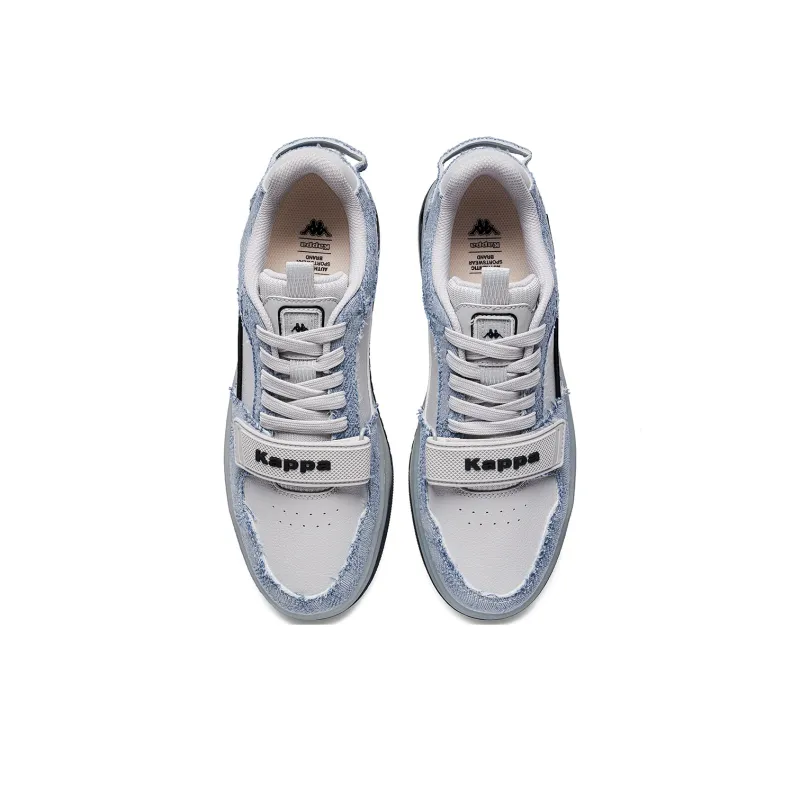 Kappa Anti Slip And Wear Resistant Breathable Low Top Skateboard Shoes Unisex Light Gray-3