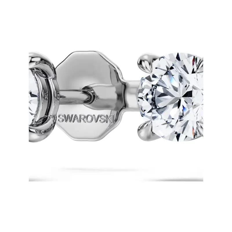 Swarovski 925 Sterling Silver Stud Earrings Women's Silver-4