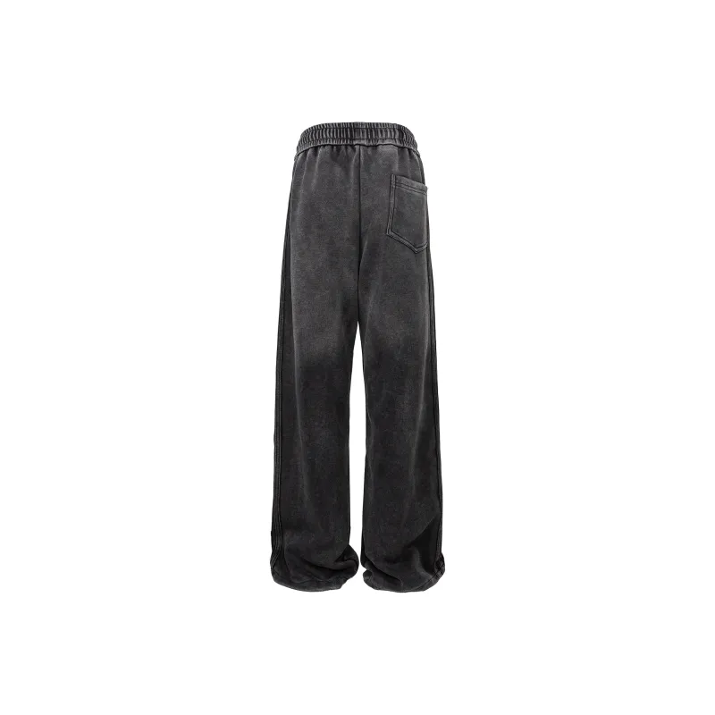 MARK WAFFLE Knitted Sports Pants Unisex Black-1