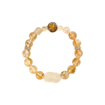 LUXLINE Crystal Jade Bracelets Unisex