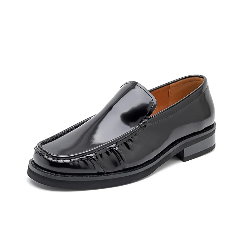 LUOMAIKE Loafers Men Black-1