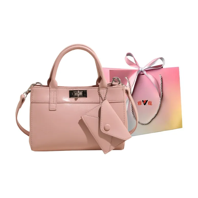 Yalu PU Handbag, Shoulder Bag, Crossbody Bag Regular Women's Black/Pink/Silver/White-4