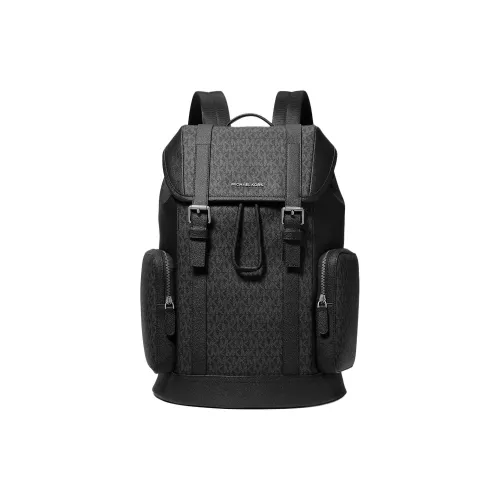MICHAEL KORS Hudson Coated Canvas Backpack Men's Black