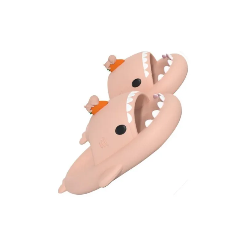 Yamada Hyakuju Slippers White, Pink-7