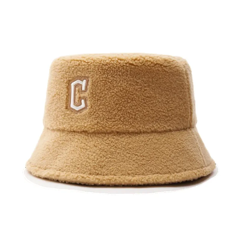 MLB Cotton Bucket Hats Unisex White/Camel-2