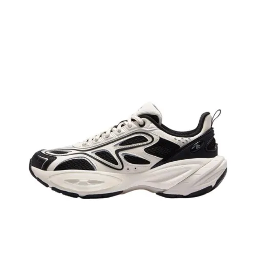 FILA FUSION BUZZARD II Meteorite Shoes 2nd Generation Anti Slip Wear Resistant Low Top Casual Shoes Women's White Black