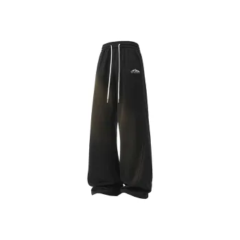 TINA GIA Knitted Sports Pants Unisex Black