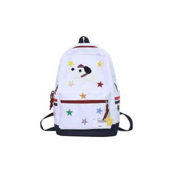 H YXIANG Nylon Backpack Regular Unisex White