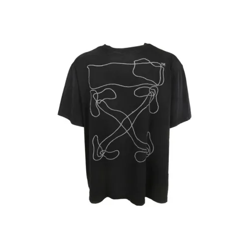 OFF WHITE Oversized Abstract Arrows Embroidered T Shirt