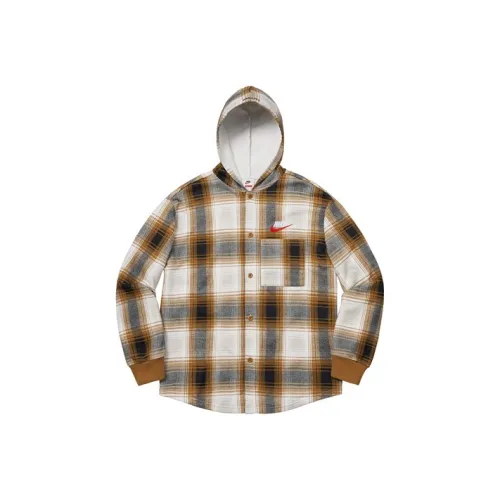 Supreme Nike Plaid Hooded Sweatshirt