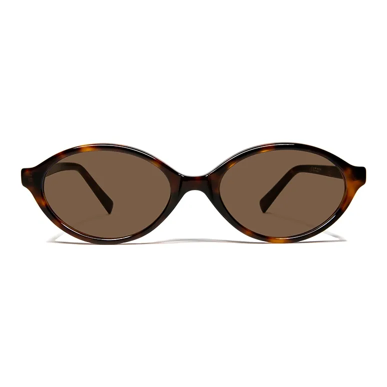 MK MINGKU Plate Frame Oval Sunglasses Unisex-1
