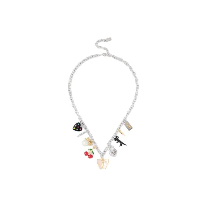 COACH Enamel Necklaces Women's Silver-1
