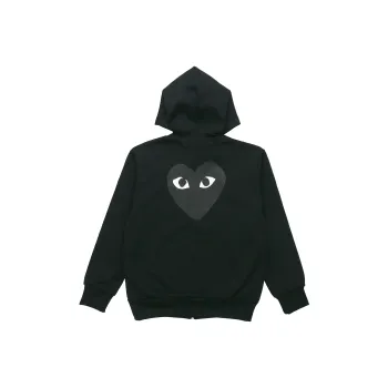 Comme Des Garcons Play Big Heart Zip Up Hoodie