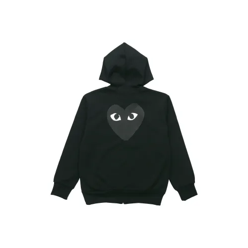 Comme Des Garcons Play Big Heart Zip Up Hoodie