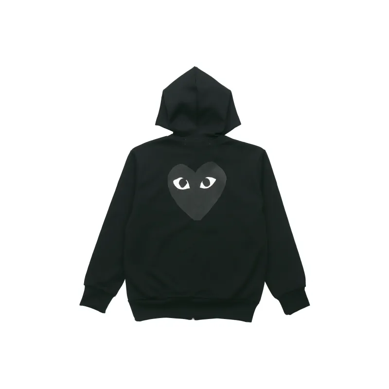 Comme Des Garcons Play Big Heart Zip Up Hoodie-0