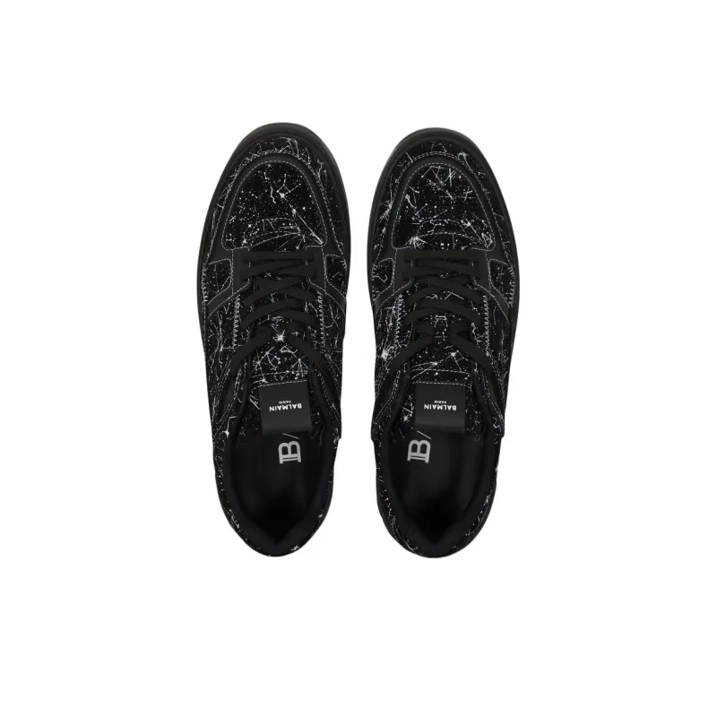 BALMAIN B Court Low Top Skateboard Shoes Men's Black-3