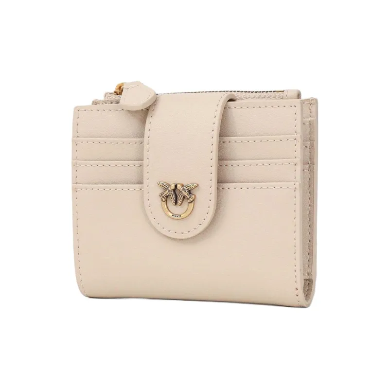 PINKO Leather Wallet Women's Beige-1