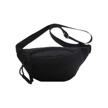 H YXIANG Fabric Sling Bag Fanny Pack Unisex Black/White/Orange/Pink