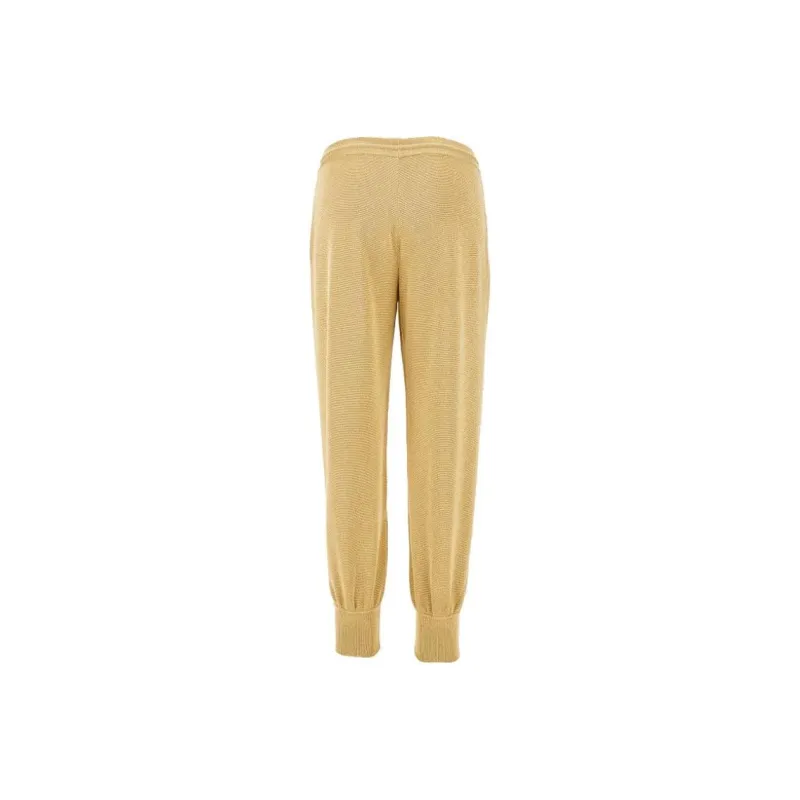 Valentino SS25 Knitted Sweatpants Unisex Tawny-1