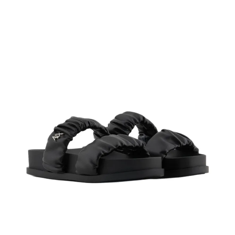 ARMANI EXCHANGEAE Slide Slippers Women's Black-2