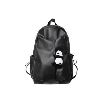H YXIANG PU Backpack Regular Unisex Black/Gray/White