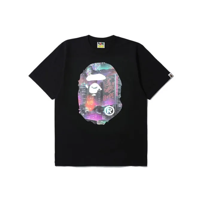 Bape Neon Tokyo Big Ape Head Tee-1