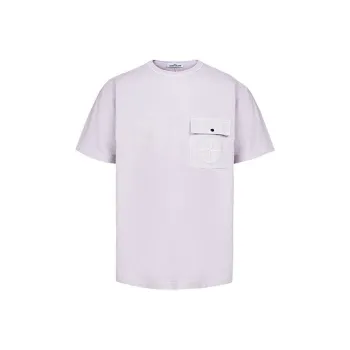 STONE ISLAND T Shirts Men Rose Pink