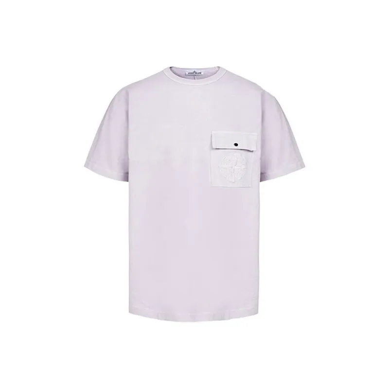 STONE ISLAND T Shirts Men Rose Pink-0