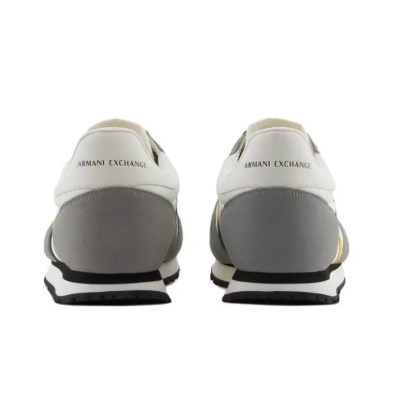 ARMANI EXCHANGEAE Low Top Casual Shoes Men's White Gray-4