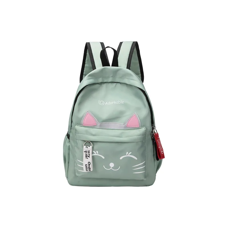 URBAN FOREST Nylon Backpack Regular Unisex Black/Pink/Red/Green-15