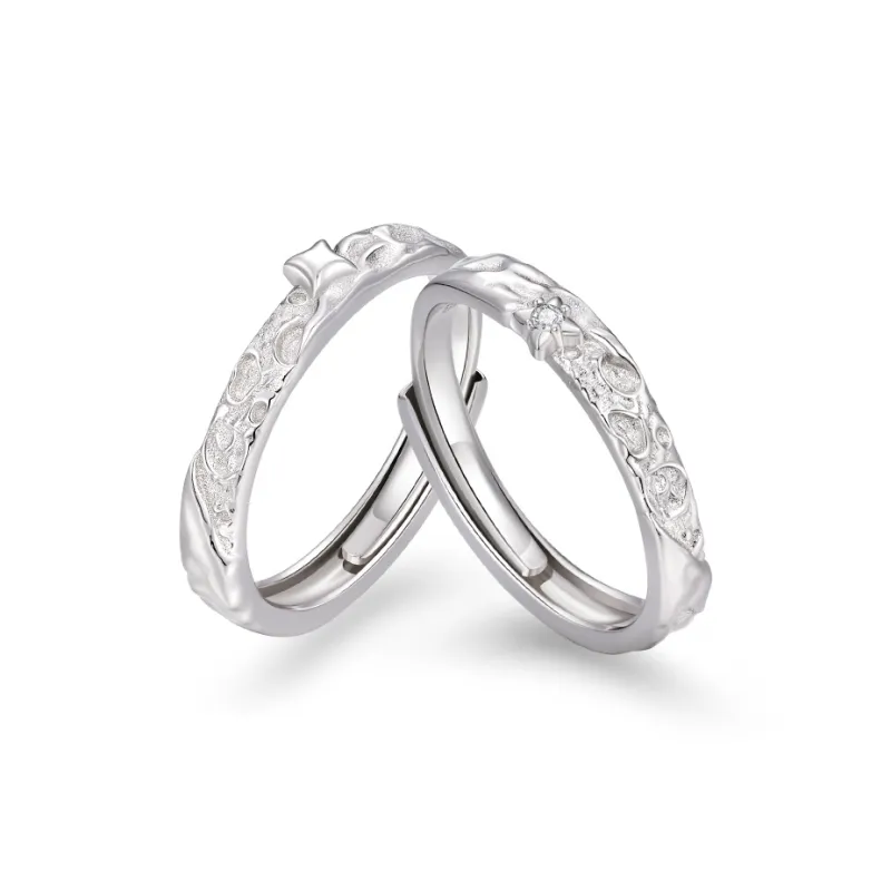 ZSY Silver 925 Ring Couple Rings Unisex-0