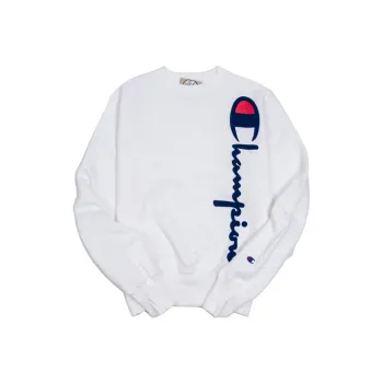 Champion Crew Neck Regular Sweatshirt US Version Unisex White
