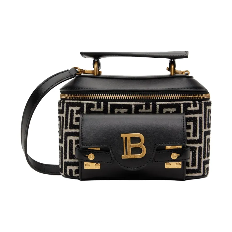 BALMAIN Cow Leather Handbag Women's Black-0