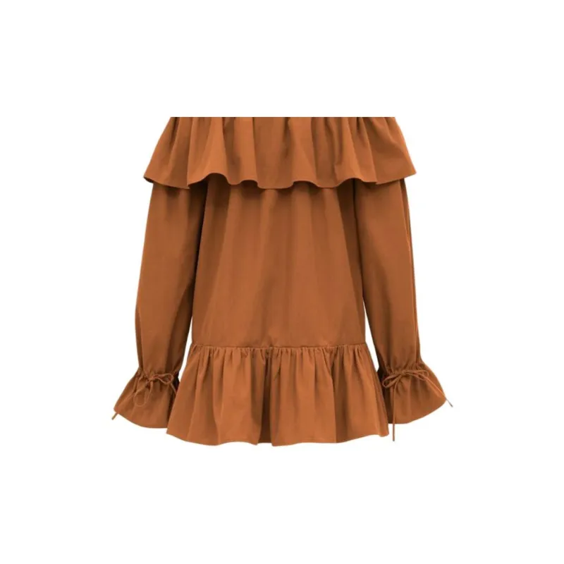 SAINT LAURENT Ruffled Mini Dress-4