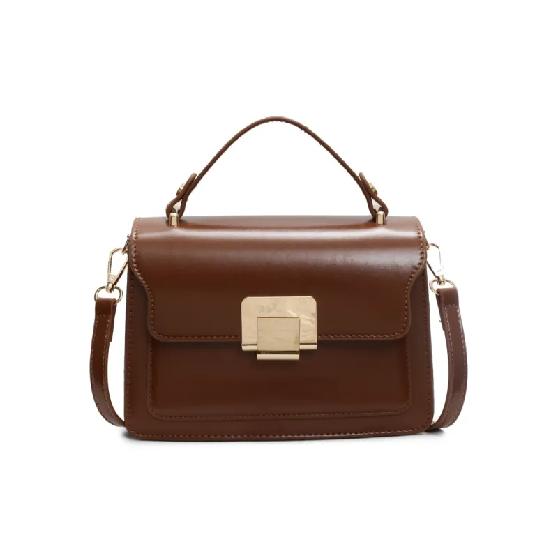 Yalu PU Handbag Women's Black/Ecru/Brown/Blue-15